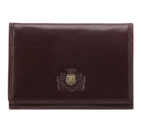  Wittchen Etui Na Wizytówki Skórzane Z Monogramem Brązowe 