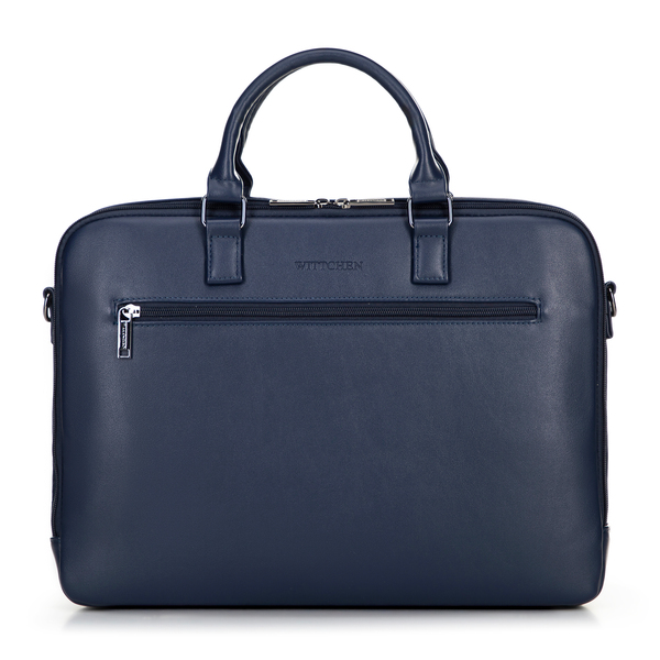  Wittchen Męska Torba Na Laptopa 16” Z Imitacji Skóry Granatowa 