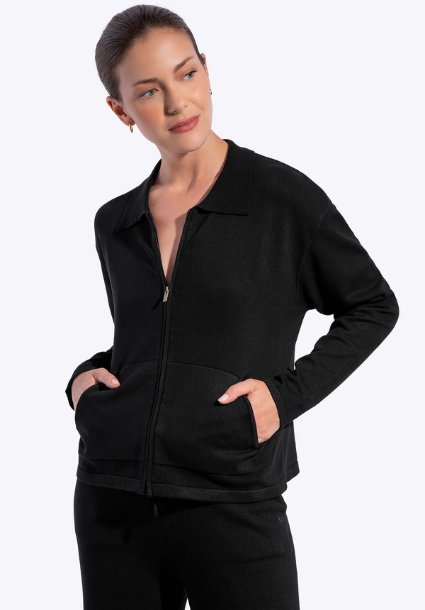  Wittchen Rozpinana Bluza Damska Czarna 