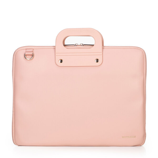  Wittchen Torba Na Laptopa 15” Z Imitacji Skóry Różowa 