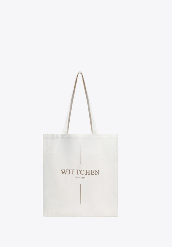  Wittchen Torba Płócienna Z Logo Kremowo - Złota 